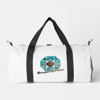 Abstract Octagon with Brown Square and Opposite Ci Duffle Bag
