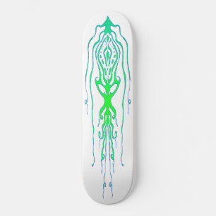 Abstract Octopus Tribal Squid Tattoo Design Skateboard