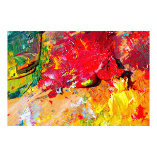 Abstract Of Artist Palette Photo Print