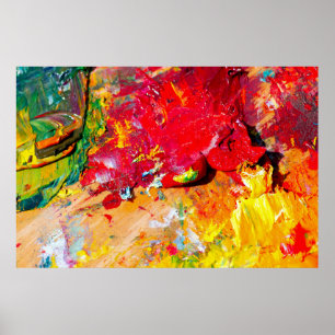 Abstract Of Artist Palette Poster