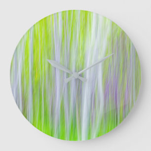 Abstract of Aspen Trees Yakima River Trail, WA Large Clock