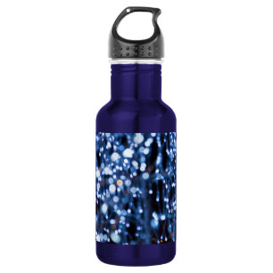 Abstract Of Blue Lights Water Bottle