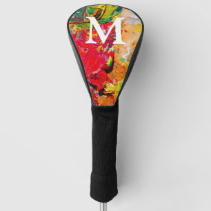 Abstract Of Cheerful Artist Palette Golf Head Cover