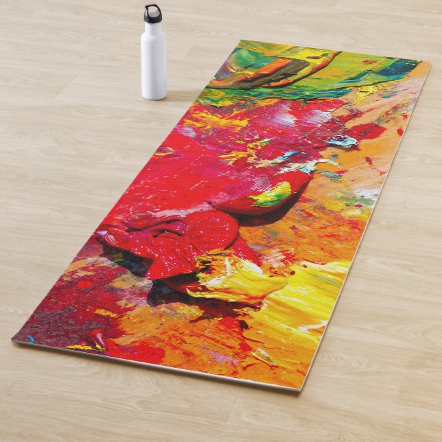 Abstract Of Cheerful Artist Palette Yoga Mat (In Situ)