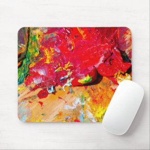 Abstract Of Colourful Artist Palette Mouse Mat