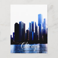 Abstract of Downtown Chicago effects