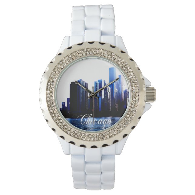 Abstract of Downtown Chicago effects Watch (Front)