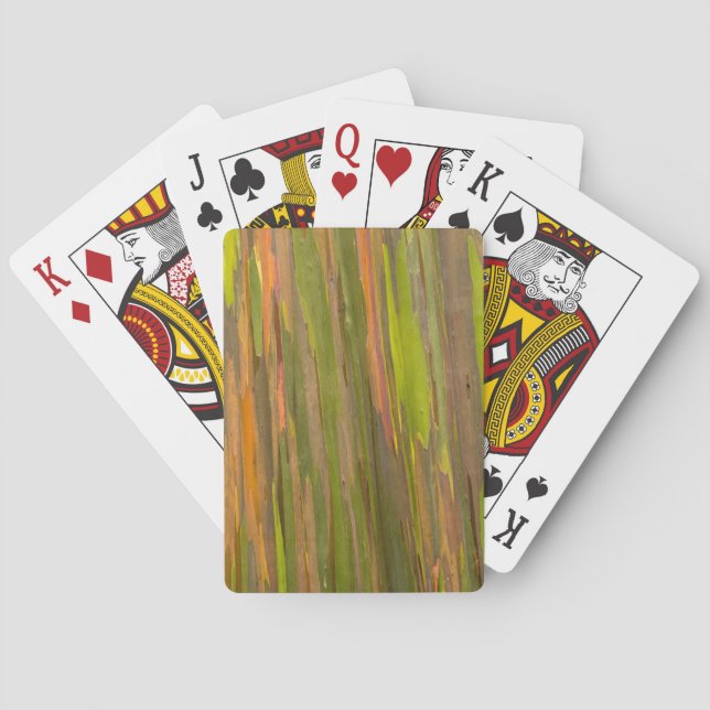 Abstract Of Eucalyptus Bark Playing Cards (Back)