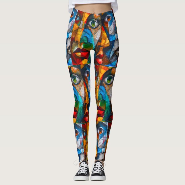 Abstract of girl's leggings (Front)