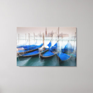 Abstract Of Gondolas, Venice Canvas Print