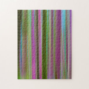 Abstract of Hoh Rain Forest at Dusk   Washington Jigsaw Puzzle