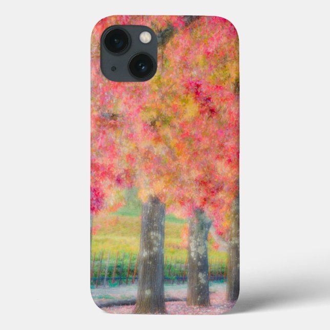 Abstract of Napa Valley trees Case-Mate iPhone Case (Back)