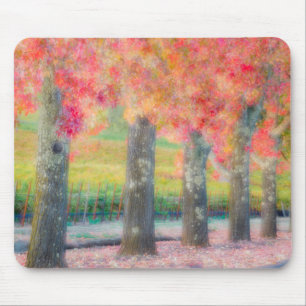 Abstract of Napa Valley trees Mouse Mat