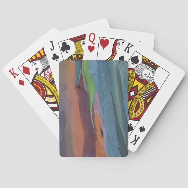 Abstract Of Rainbow Gum Tree Playing Cards (Back)