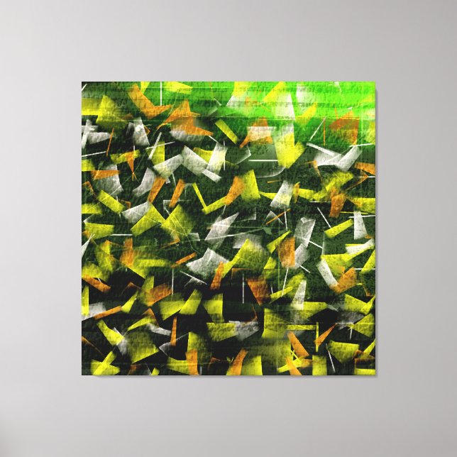 Abstract Oil & Acrylic Painting 2 Canvas Print (Front)