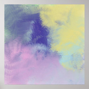 abstract oil art poster