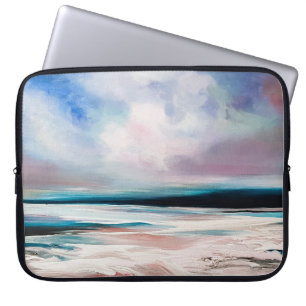 Abstract Oil Canvas: Contemporary Texture Laptop Sleeve