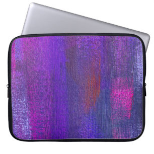 Abstract Oil: Canvas Texture Background. Laptop Sleeve