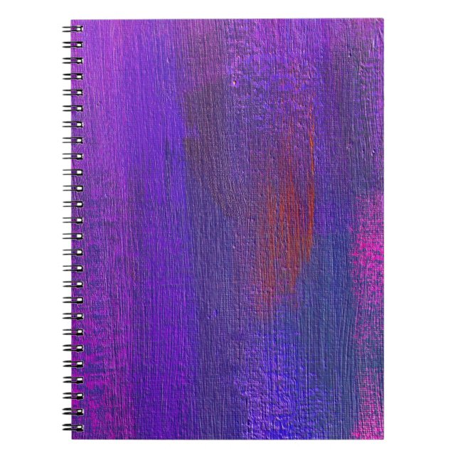 Abstract Oil: Canvas Texture Background. Notebook (Front)