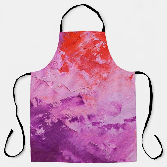 abstract oil paint texture on canvas, background apron (Front)