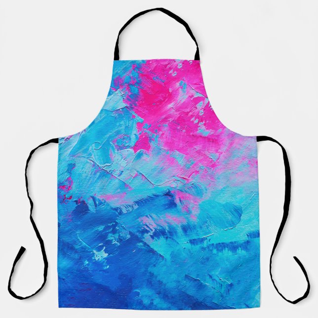 abstract oil paint texture on canvas, background apron (Front)