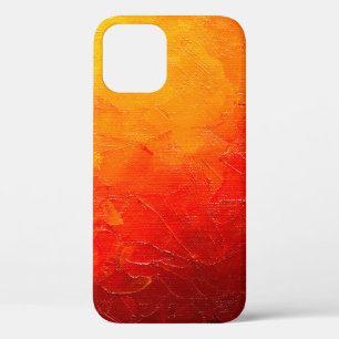 abstract oil paint texture on canvas, background iPhone 12 case