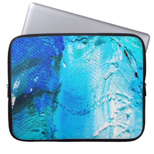 Abstract oil paint texture on canvas, background. laptop sleeve