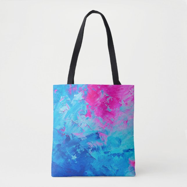 abstract oil paint texture on canvas, background tote bag (Front)