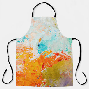 abstract oil paint texture on canvas, backgroundba apron