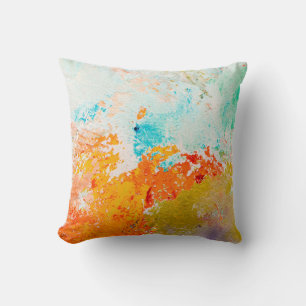 abstract oil paint texture on canvas, backgroundba cushion