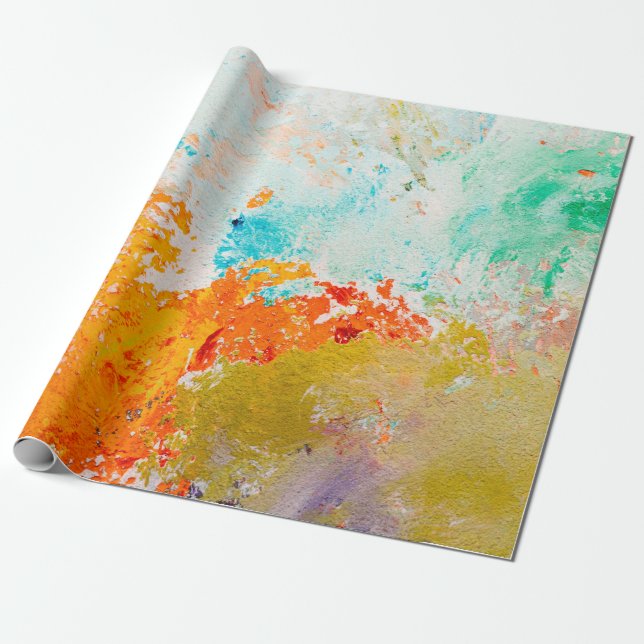 abstract oil paint texture on canvas, backgroundba wrapping paper (Unrolled)