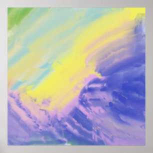 abstract oil painting art poster