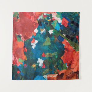 Abstract oil painting background on canvas texture tapestry