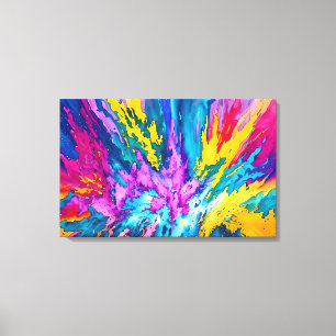 Abstract oil painting Canvas Print