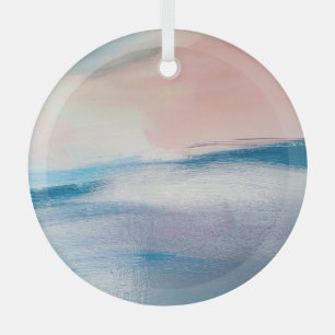 Abstract oil painting, canvas texture. glass tree decoration