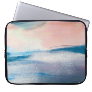 Abstract oil painting, canvas texture. laptop sleeve