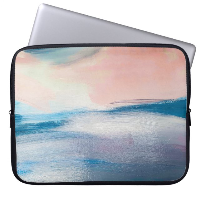 Abstract oil painting, canvas texture. laptop sleeve (Front)