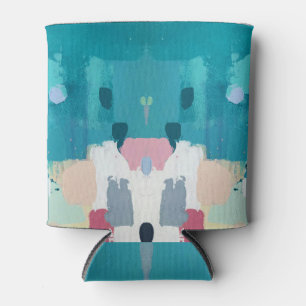 Abstract oil painting, colourful texture. can cooler