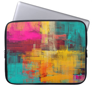 Abstract oil painting, expressive background. laptop sleeve
