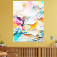 Abstract Oil Painting in Pastel Shades
