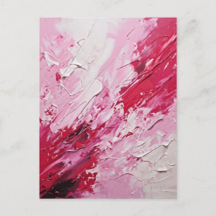 Abstract oil painting postcard