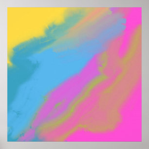 abstract oil painting poster