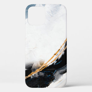 Abstract oil texture background. Paint on canvas. iPhone 12 Case