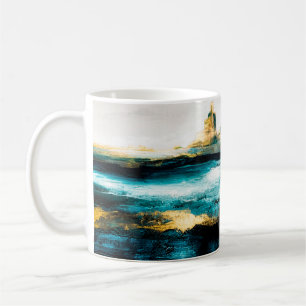 Abstract oil texture background. Paint on canvas.  Coffee Mug