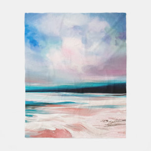Abstract oil texture background. Paint on canvas. Fleece Blanket