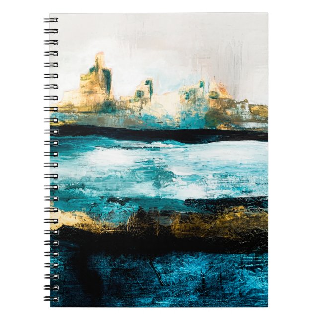 Abstract oil texture background. Paint on canvas.  Notebook (Front)