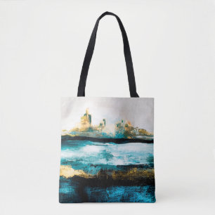 Abstract oil texture background. Paint on canvas. Tote Bag