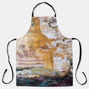 Abstract Old painting cracked textureabstract,agin Apron
