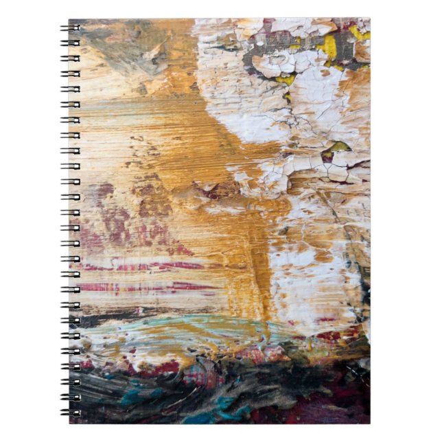 Abstract Old painting cracked textureabstract,agin Notebook (Front)