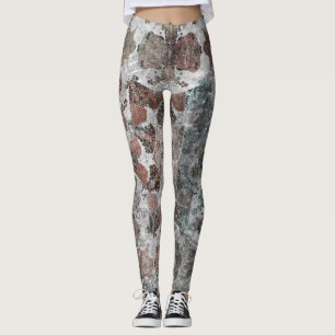 Abstract old retro vintage grunge ornamental decor leggings